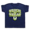 HALLOWEEN TRICK OR TREAT SLOGAN COSTUME SCARY TRADITION KIDS CHILDS T-shirt