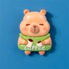 Capibala Fridge Magnet Resin 3D Cartoon Refrigerator Magnetic Sticker DIY Message Board Reminder Home Decoration Kitchen