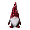 Gnome Whimsical Snowflake Doll In Red Black Checkered Hat Ideal For Cozy Celebrations Christmas