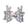 Christmas Hairpin Children'S Party Bow Gretel Scallion Powder Big Antlers Headdress Hairpin Hair Accessories 4765