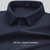 Shanshan Men's Cooling Mulberry Silk Blend Polo T-Shirt