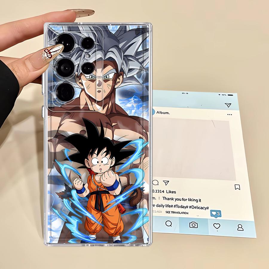 Phone Cover Case for Samsung Galaxy S25 Edge S26 S23 Ultra Note 20 Ultra 10 S20 Plus S21 S24 S22 FE Dragon Ball Cool Super