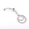 Belly Button Ring Cubic Zirconia Sugical Steel Round  Belly Body Jewelry for Women  Belly Piercing