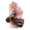 Keychain Pendant Motorbike Charm Zinc Alloy Anti-Detachable Hook Keyring Backpack Accessory Decompression Tool