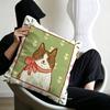 Cute caroon cat portrait photo frame fashion art Cushion Cover Polyester Sofa Cushions Throw Pillows Home Decoration Pillowcover