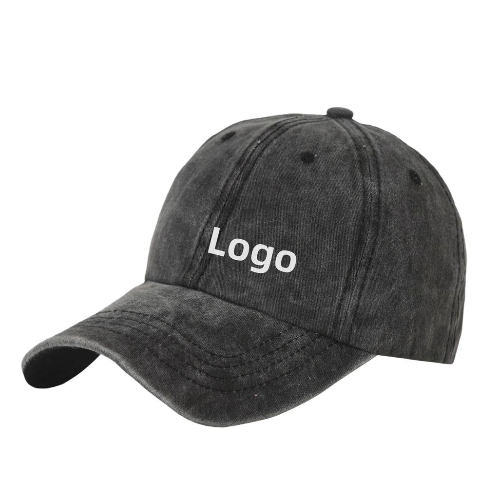 Manufacturers Baseball Cap Washed Cotton Sun Hat Custom Logo Cowboy Soft Top Sunscreen Baseball Cap