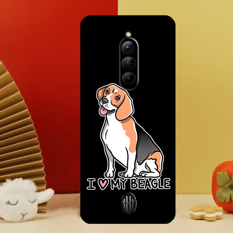 Cartoon Beagle Dog Case For Nubia Red Magic 10 9 8 Pro Plus 6 7 6S 7S Pro 5G 6R RedMagic 8S 9S Pro Plus Cover