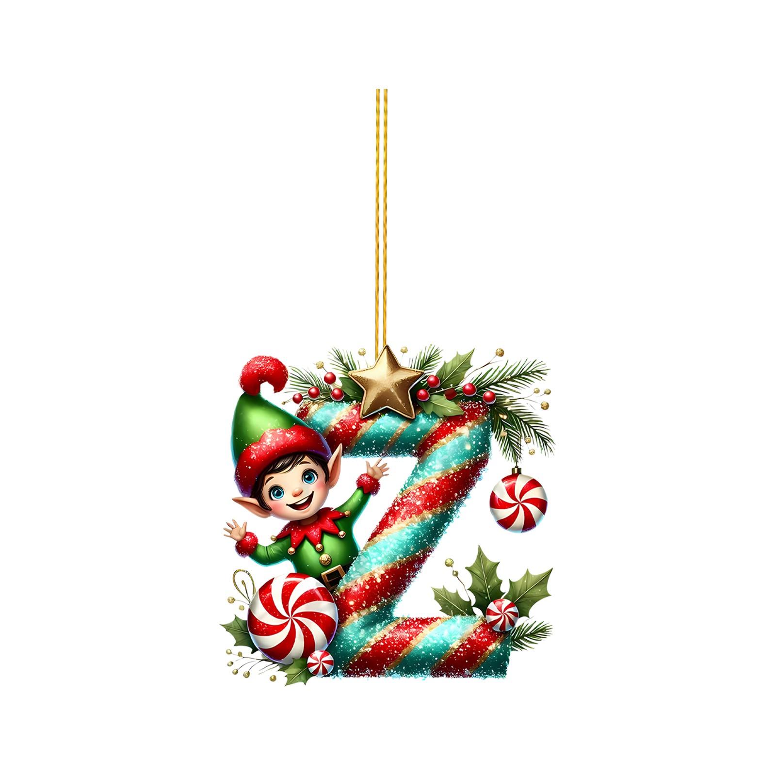 

26 букв,Рождество,Украшения,Акрил,1 One Size