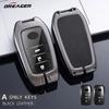 Car Key Case for S1 Sienna Camry Coralla Rav4 Highland Crown Hilux Yaris Land Cruiser Prado Chr 2 3 Button Alloy Leather Fob JH0