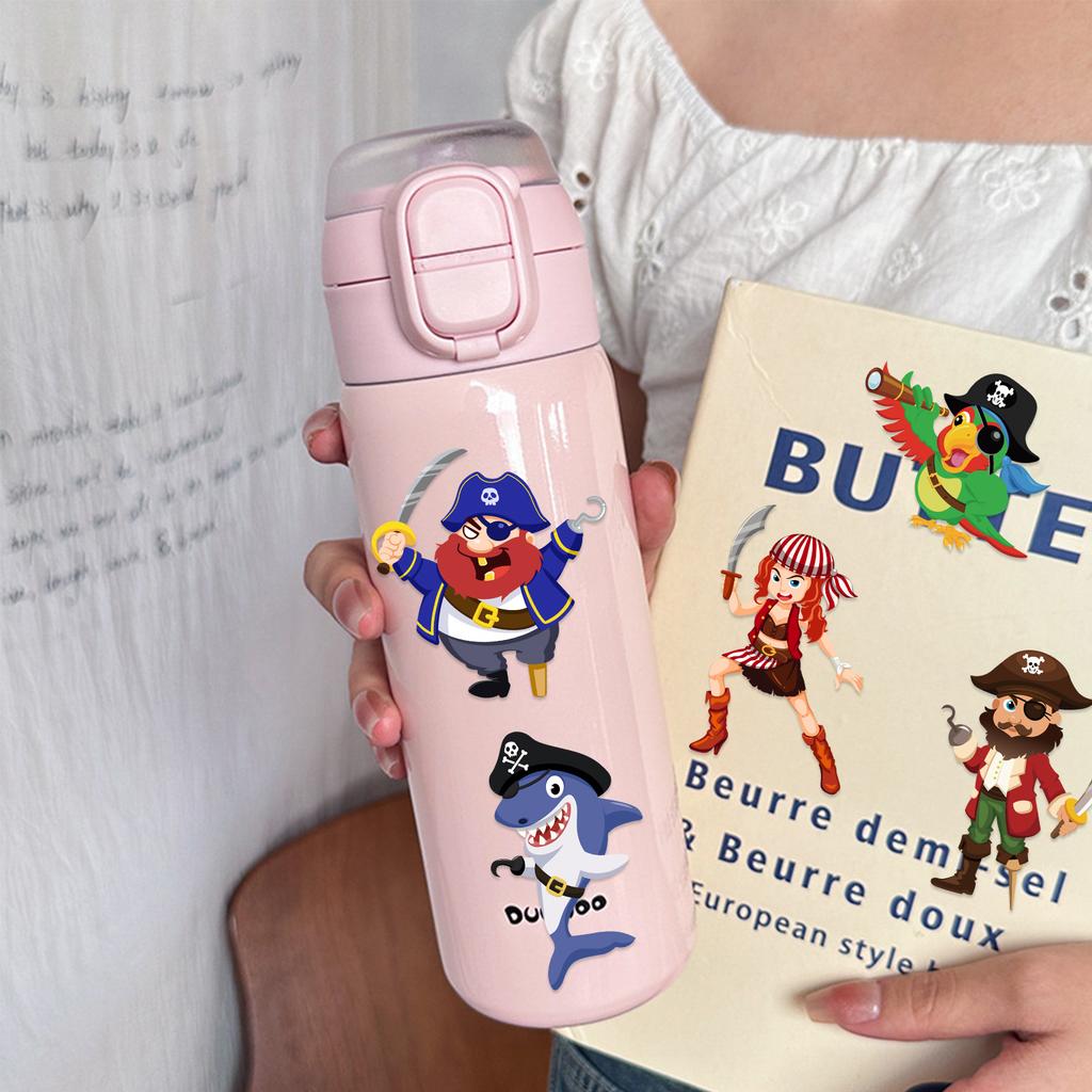 8 Cartoon Pirate Face Swap Collage Hands-on DIY Handbook Mobile Phone Case Decoration