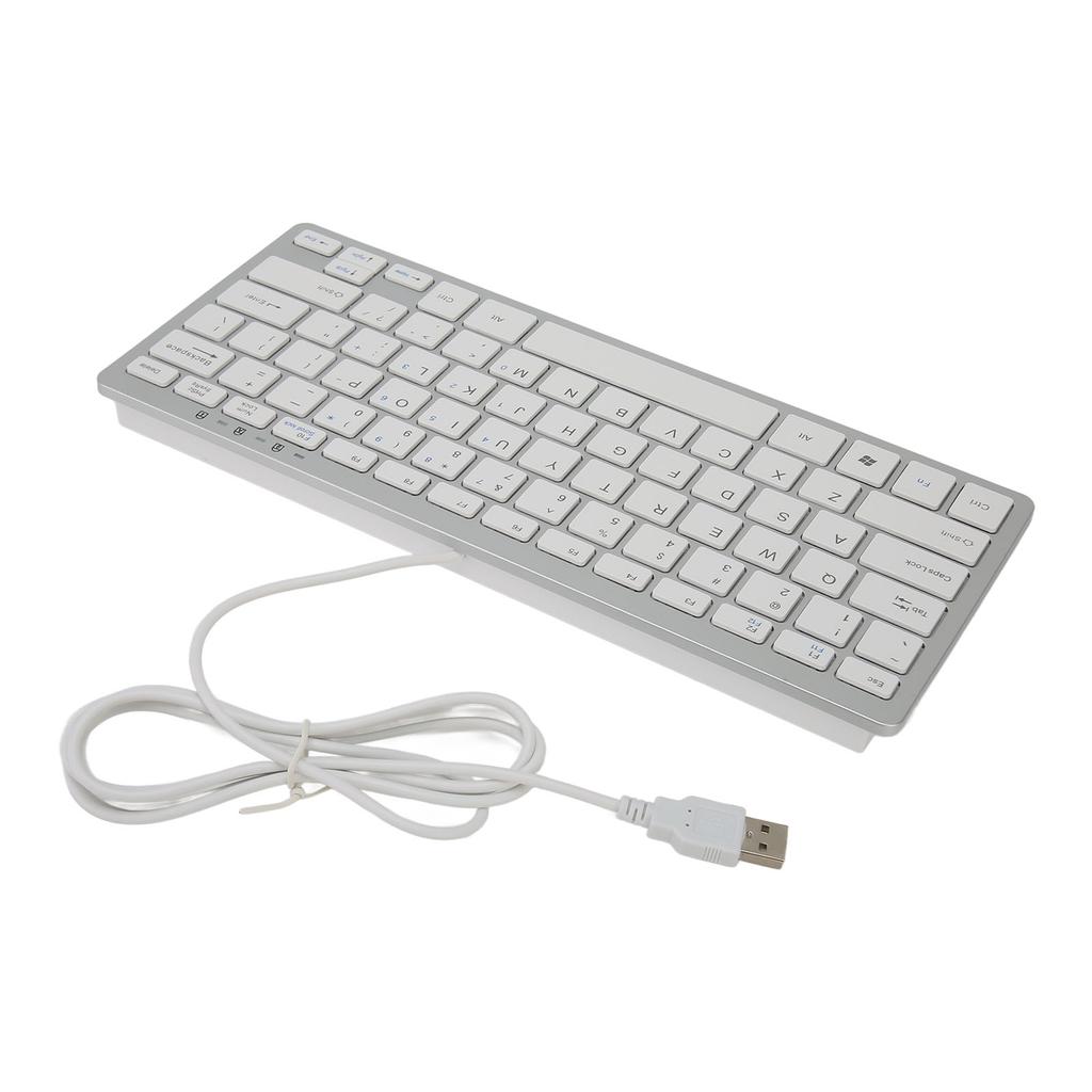 USB Wired Keyboard 78 Scissor Keys 13 Shortcut LED Indicator Keyboard for MacBook Pro Air Mini for