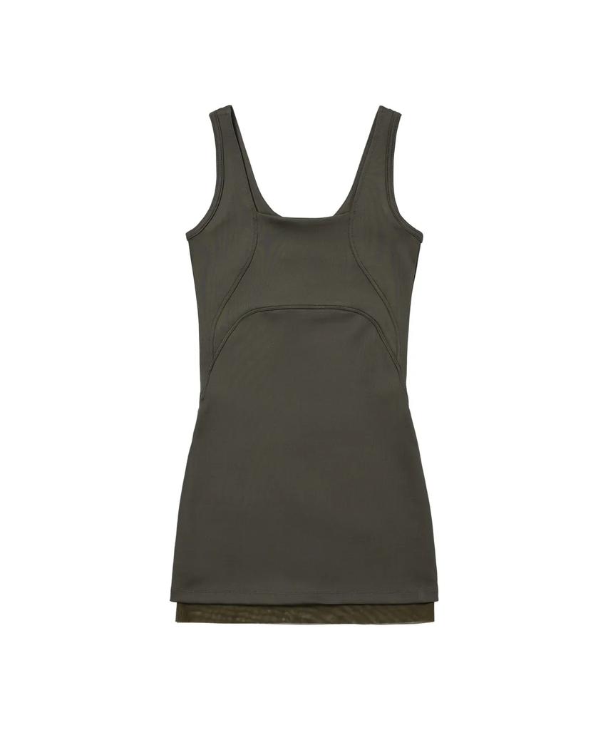 Wellbeing Express Soft Active Dress Khaki