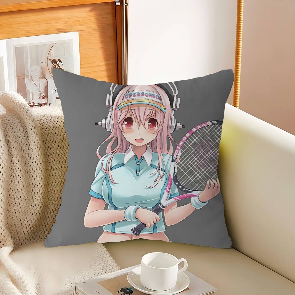 S-Super S-Sonico Pillow Gifts Home Office Furnishings Bedroom Sofa Car Cushion Cover Case 45x45cm