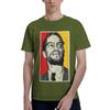 Malcolm X Wide Brown 100 Cotton Casual Breathable Confortable T Shirt Mens Clothing Brands Men TShirt