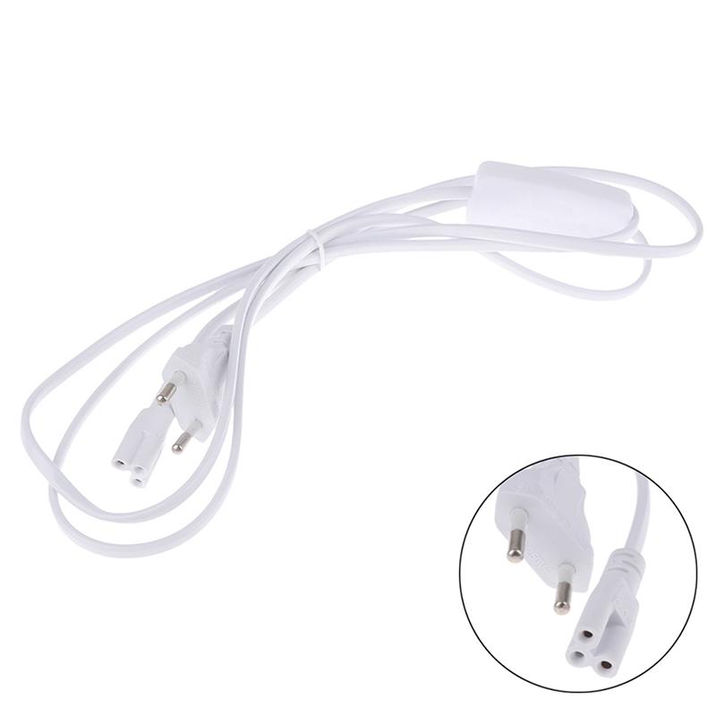 1.8M Power Cord Cables Eu Plug Switch Cable For T5 Led Tube T8 Power Charging Wire Connection