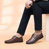 Pantofi pentru bărbați din piele naturală, retro, moale, anti-alunecare, pantofi din cauciuc, pantofi pentru bărbați, pantofi ocazionali pentru conducere, pantofi pentru domn, birou de afaceri
