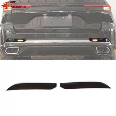 Rear Fog Light Trim Bezel Frame Decor for Jeep Grand Cherokee + Smoked Black