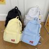 Schoolbag1011 New American retro letter embroidery high-value backpack women's casual versatile middle school student lightweight backpack