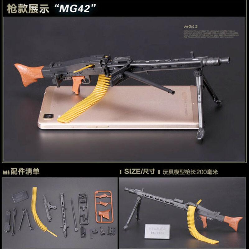 

Масштаб 1/6 Пулемет Гатлинга M134 Barrett AK47 MG42 Игрушка Сборная Модель Оружия Пазлы Строительные Кирпичики Оружие для Экшн-Фигурки