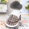 Koreanische Karo-Fleece Hunde-Winterjacke – Warmer Sherpa-Plaid-Mantel (S~XXL)