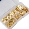 150pcs Brass Ring Crimp Connectors Kit for M3 M5 M6 M8 M10 Wire Terminals Compatible with General Electrical Projects