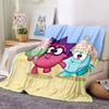 1Pc Cute Cartoon Character KikoRiki Blanket Soft Comfortable Polyester Blanket All Season Warm Throw Bedroom Office Outdoor Use Perfect Christmas Gift