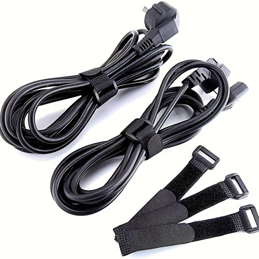 Buckle Hook & Loop Straps: Non-Elastic Multi-Functional Ties for Bicycle, Data Cable, and Storage Solutions