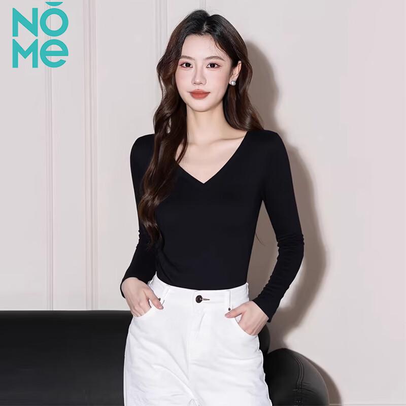 Women s Slim Fit V-Neck Long-Sleeve Thermal Top XXL