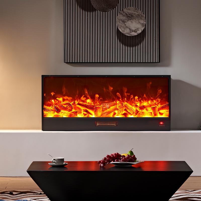European Electric Embedded Fireplace: Energy-Saving Simulation Flame Heater for Home Décor