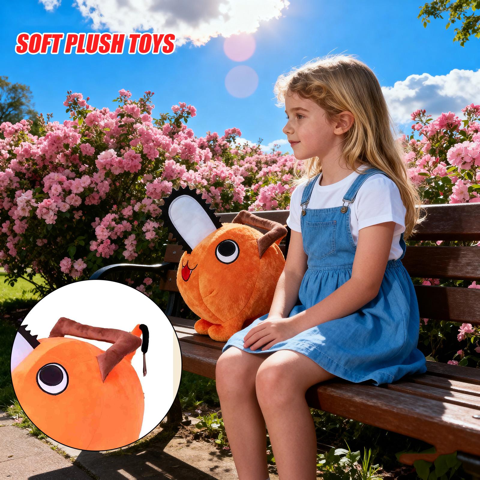 

Плюшевая кукла-игрушка, связанная с аниме, 40 см - Милая оранжевая собака с электропилой - Мягкая плюшевая игрушка One Size оранжевый