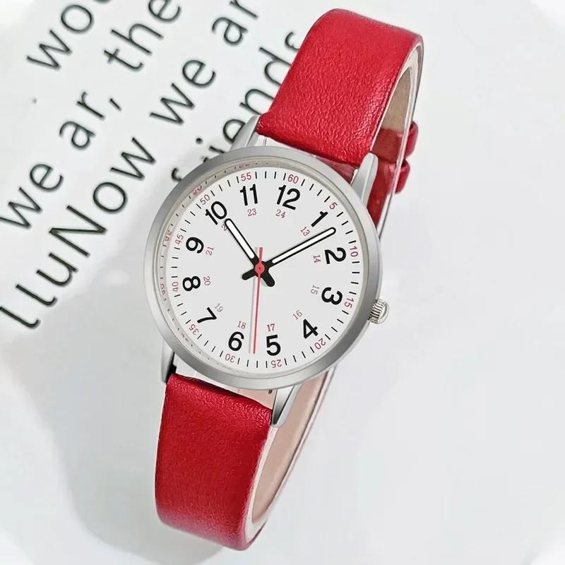 Fashion Luminous Women Watches Simple Leather Belt Quartz Wristwatch Ladies' Small Dial Clock Dress Wristwatches Montre Femme
