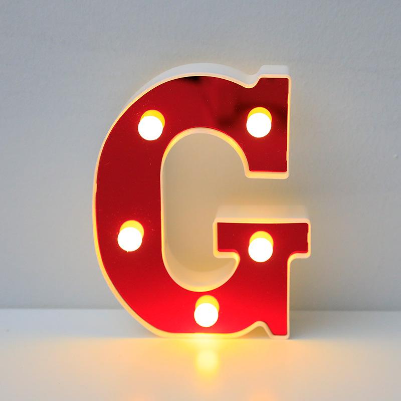 Red LED Letter Light for Parties and Proposals