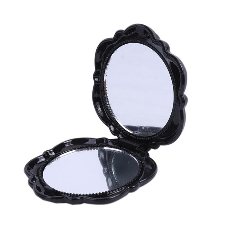 Mirror Retro Rose Flower Small Pocket Makeup Mirror Double Sided Hand Mirrors