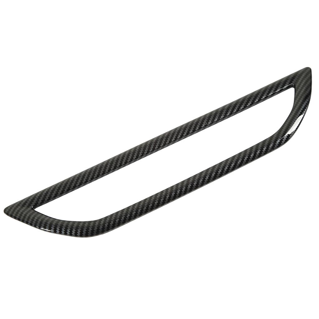 Dashboard Air Vent Outlet Frame Cover Carbon Fiber Pattern Center Wind Outlet Frame Trim