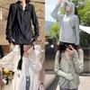 Summer Ultralight Sun Protection Hoodie With Detachable Brim For Women Outdoor Activities