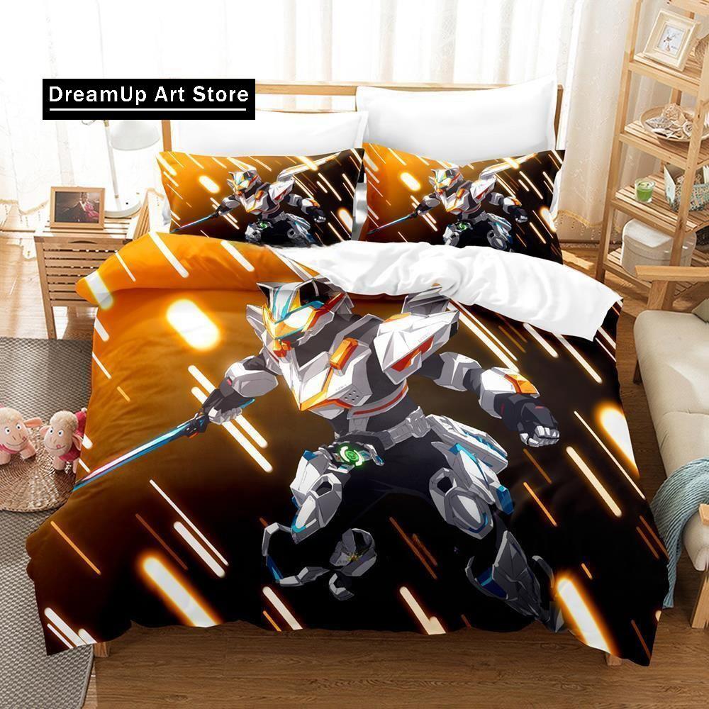 Kamen Rider Geats Bettwäsche-Set, Einzelbett, Doppelbett, Queensize-Bett, Kingsize-Bett, Schlafzimmer für Erwachsene und Kinder, Bettbezug-Set, 3D-Anime-Bettlaken-Set