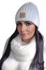 Macumba Hat and Snood Set, Ecru Color