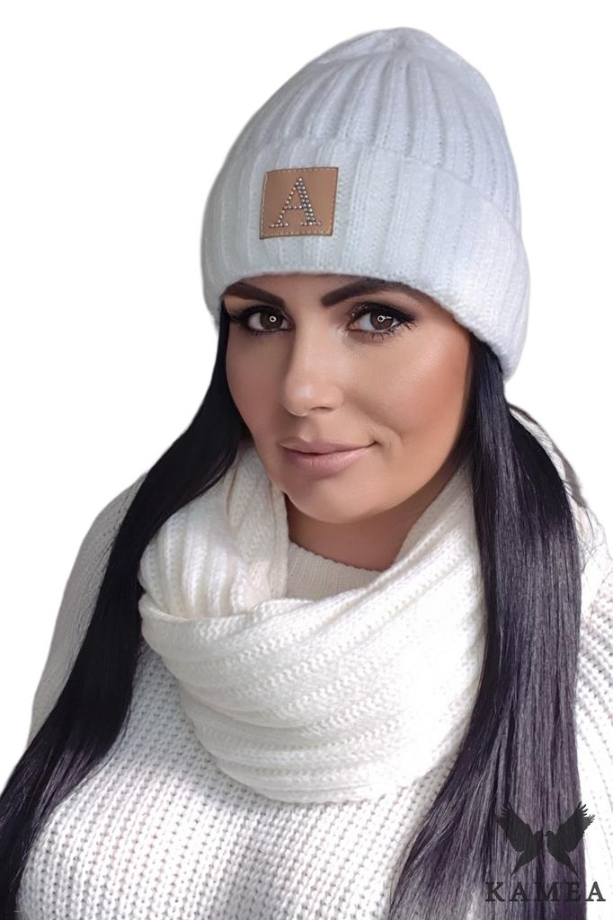 Macumba Hat and Snood Set, Ecru Color