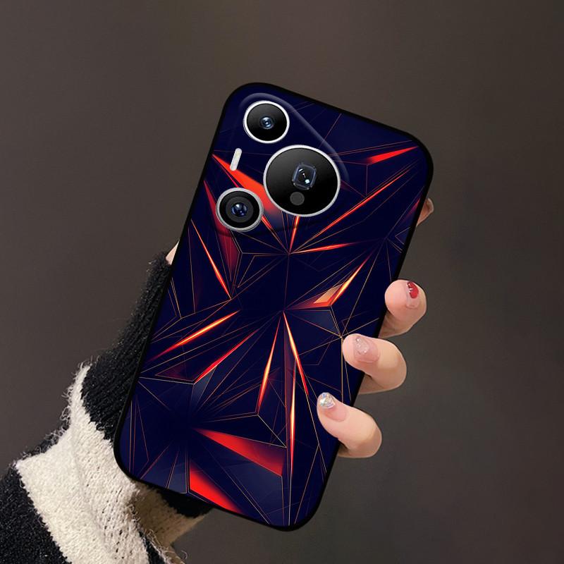 Für Huawei Pura 70 Hülle Schwarz Matt Niedlich Weich Silikon TPU Hüllen für Pura70 Pro Pura 70 Pro+ Plus Ultra Abdeckung Schutz Fundas