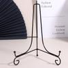 Black Sliver Iron Easel Display Stand Book Holder Photo Pedestal Bowl Dish Frame Picture Plate Rack Easel Crafts Bracket