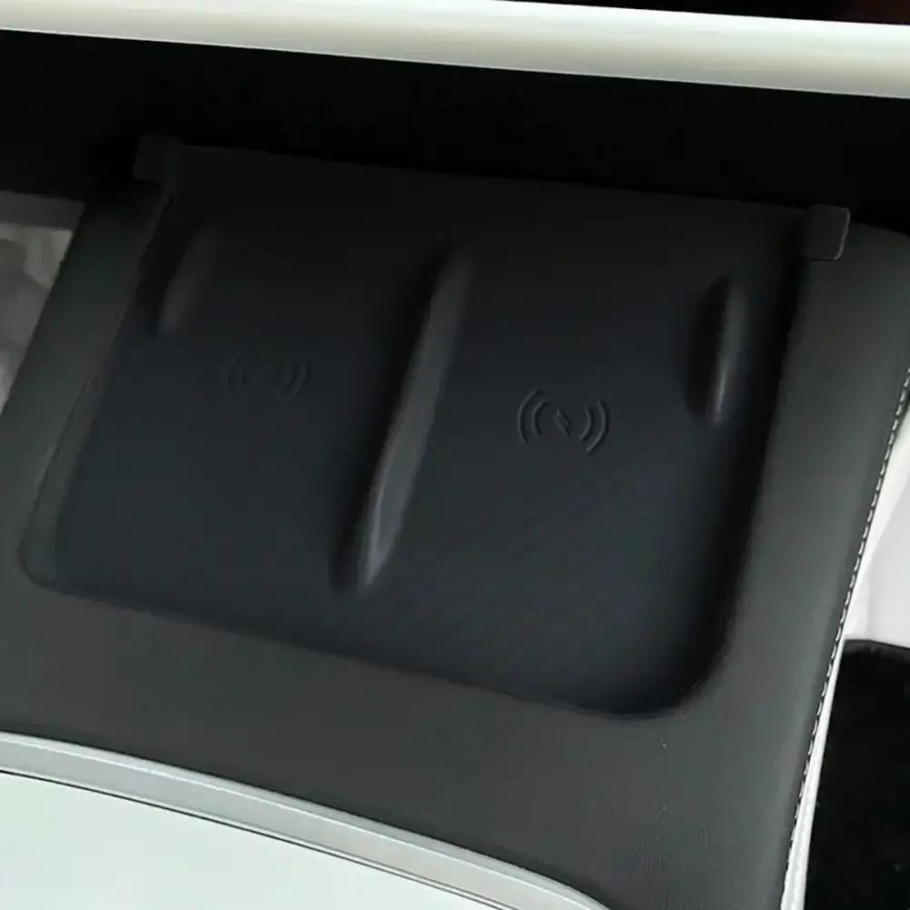 Wireless Charger Pad For Tesla Model 3 Y Highland 2024 2024 2024 Accessories Center Console Organizer Charging Station Mats