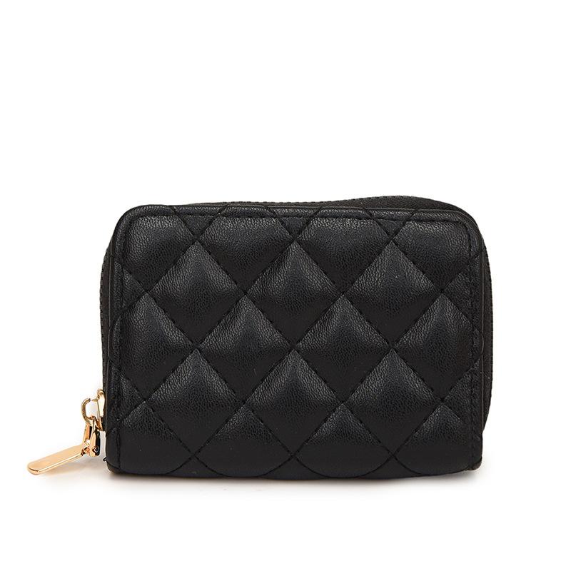 Lamb pattern organ card bag, women's multi-card position anti-theft brush, anti-degaussing bank card jacket, high-end exquisite card bag.