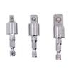3 st galvaniserade adaptrar 1/4" 3/8" 1/2" fyrkantsfattning 360 graders roterbar vridbar sats universalledsvivel