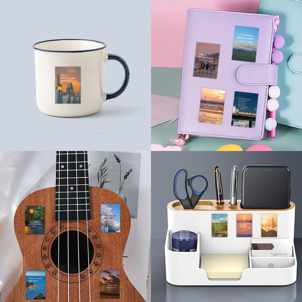 60 New Beautiful Landscape Stickers Personalized Creative DIY Decorative Skateboard Water Cup Waterproof Stickers