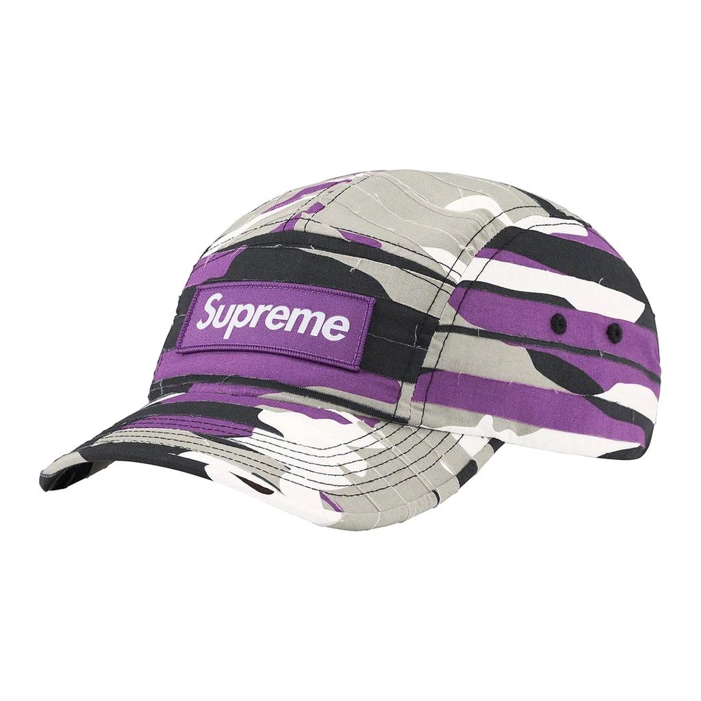 Supreme Layered Camo Camp Cap 'Black White Grey' Men's SUP-SS23-2254