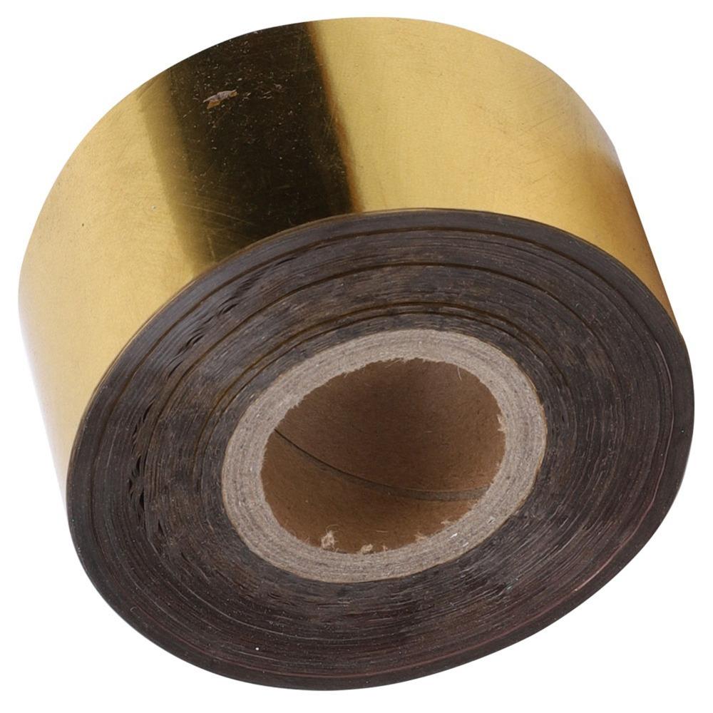 Gold/Silver Hot Stamping Foil Paper 400 Feet Roll Leather Stamping Foil For Craft Gift Card