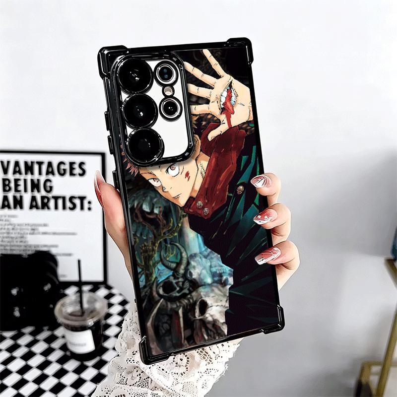 Anime Itadori Yuji JUJUSU Soft Phone Case For Samsung Galaxy S26 Ultra S25 Edge S24 FE S23 Plus S22 S21 + S20 Plating Anti-Fall