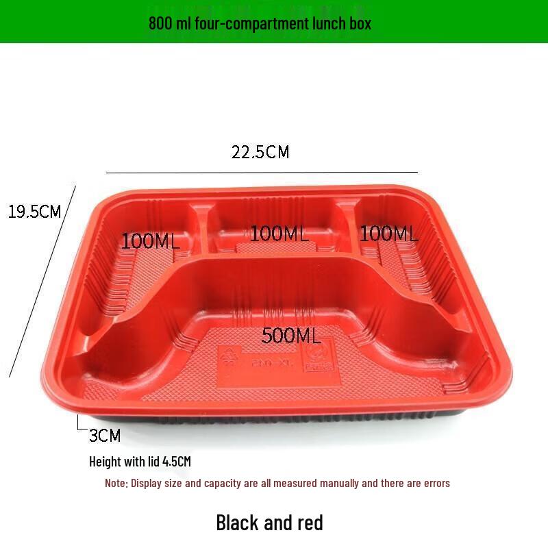 Disposable Multi-Compartment Takeout Lunch Boxes