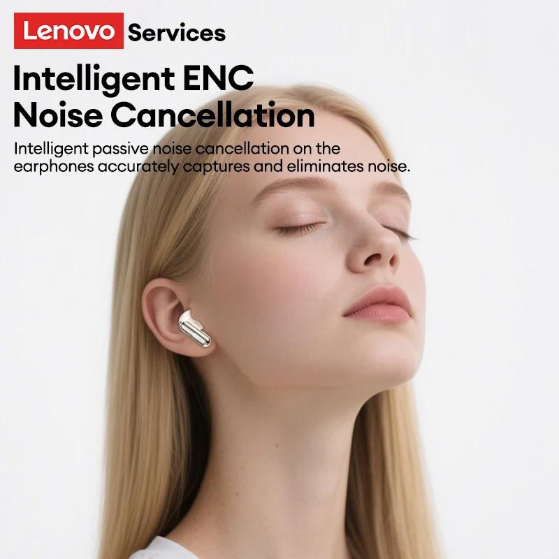 Lenovo LE208 TWS Bluetooth 6.0 Wireless Earphones Stereo ENC Noise Cancelling Headphone 38ms Low Latency Gaming Headset With Mic