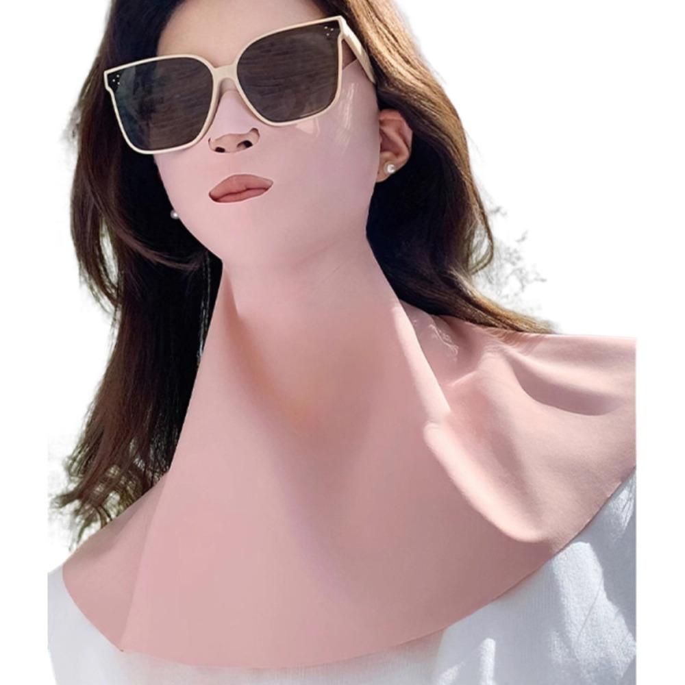 

UV Protective Face Guard Mask Breathable Ice Silk Mask Riding Face Cover Outdoor Sports розовый